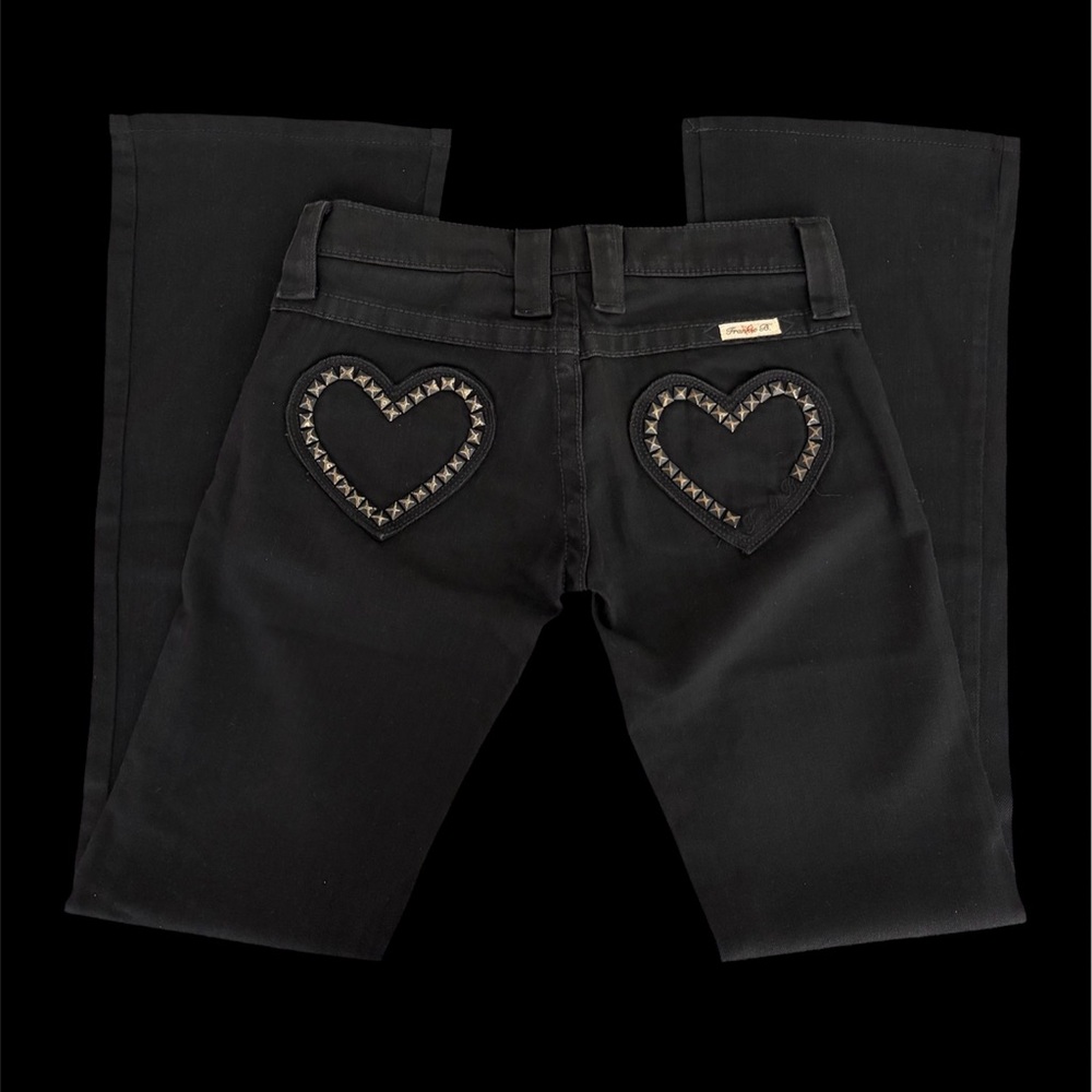 Heart studded pants